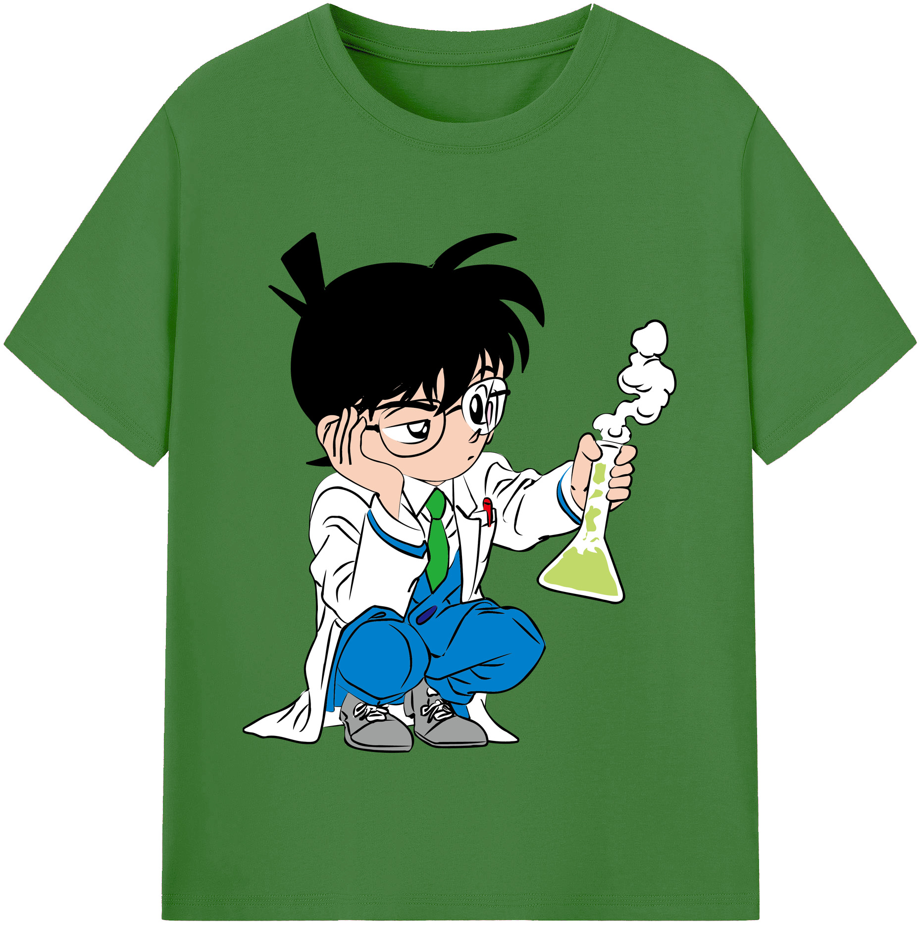 （画像用） 名探偵コナン 江戸川 コナン Detective Conan Conan Edogawa レディースカジュアルプリントTシャツ（綿100％）